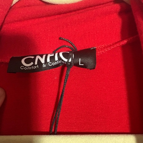 Elegant Red Women's Sweater CNFIO size L NWT - Picture 2 of 6